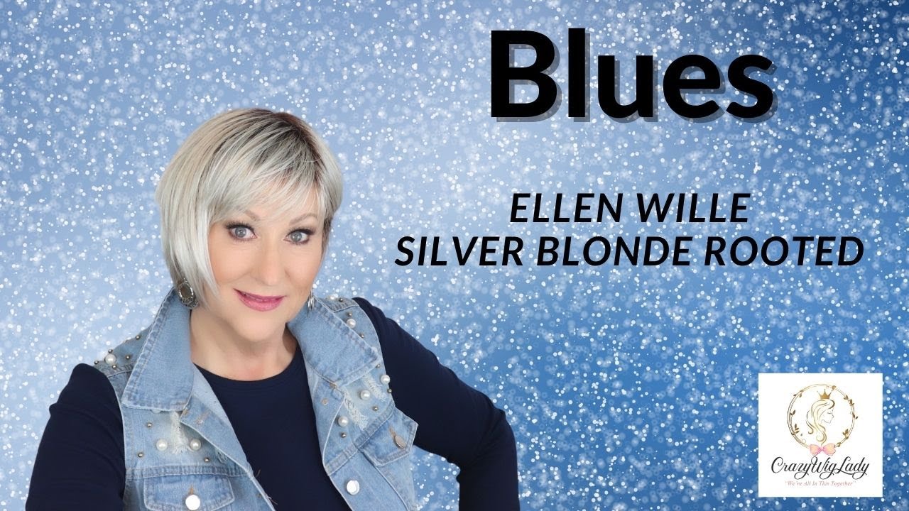 Ellen Wille BLUES wig review | SILVER BLONDE ROOTED | LOW DENSITY STYLE