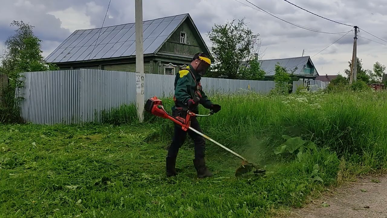 Husqvarna 343 FR 🧟‍♂️ + 343 R покос сильно заросшего участка с напарником.