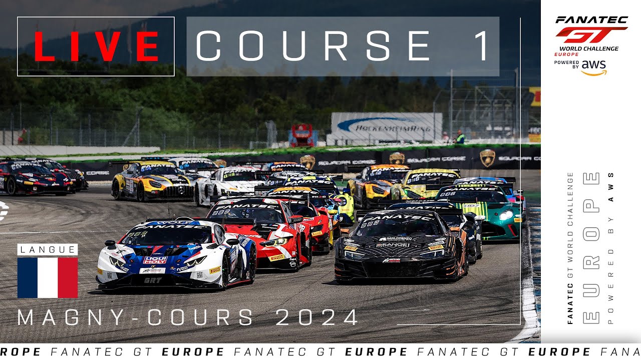 LIVE | Course 1 | Magny-Cours | Fanatec GT Europe 2024 (Français)