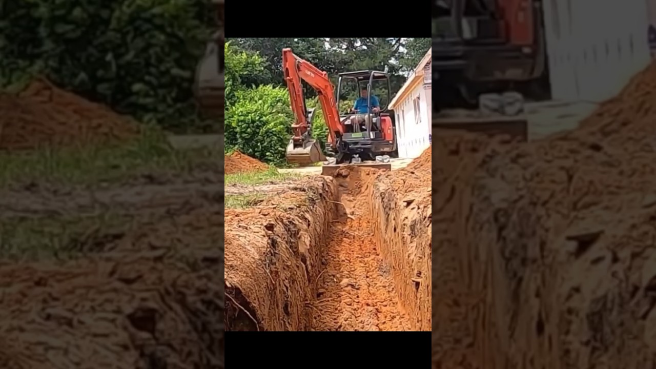 Digging & Installing Water Line For Small House!