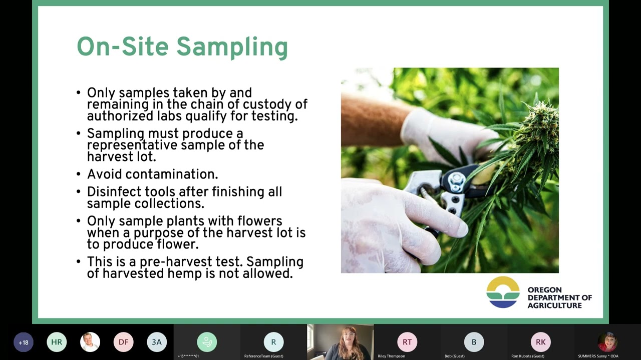 2022 Hemp Sampler Training