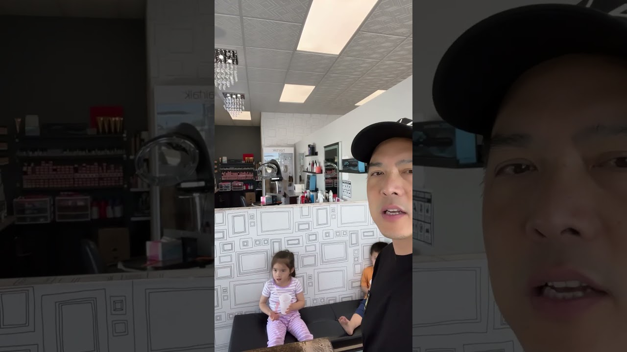 Brought kids to work..😢#kidsatwork ##salon #permanentmakeup #cosmetictattoo #masterstylist