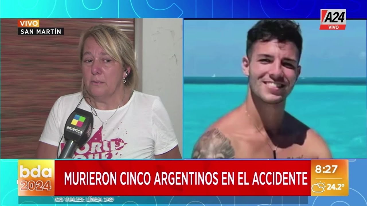 🚨 Dramática colecta de la mamá de Nahuel, uno de los argentinos que murió en el accidente de México