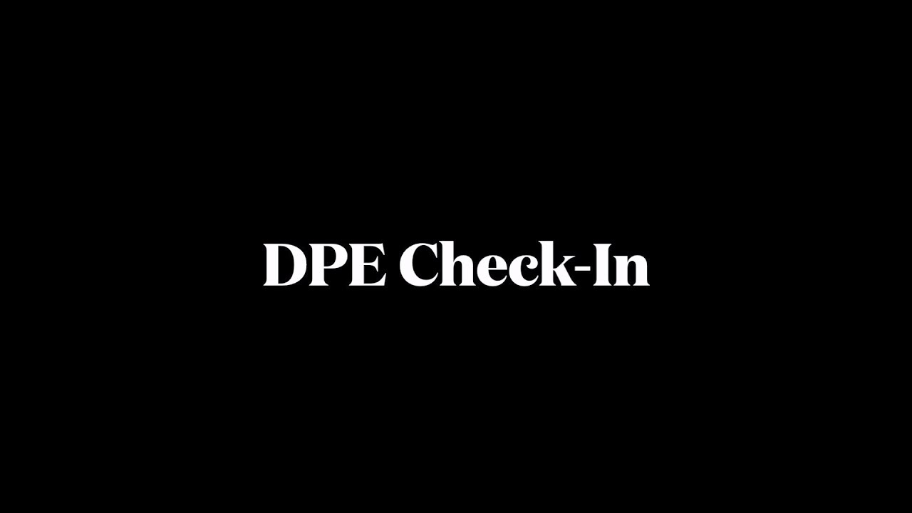 DPE Check In with Mr. Fred Reeb
