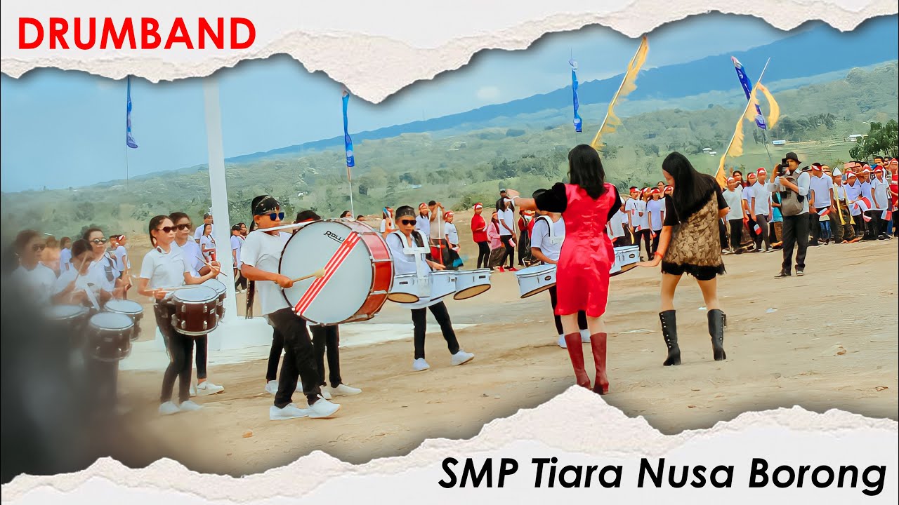 DRUMBAND SMP TIARA NUSA BORONG, Manggarai Timur || Lehong, 17 Agustus 2022