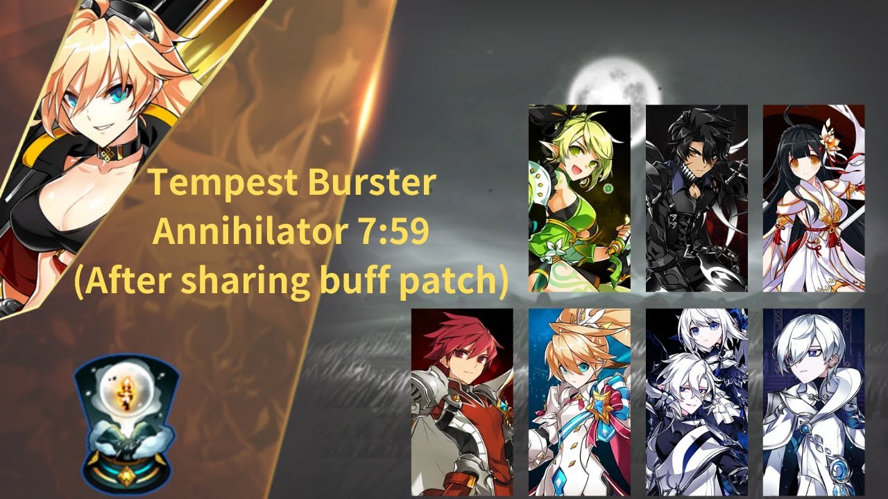 【Elsword TW/엘소드】 Tempest Burster 15-6-3 Challenge Annihilator 7:59 / 템페스트 버스터 멸렬하는 자 7:59
