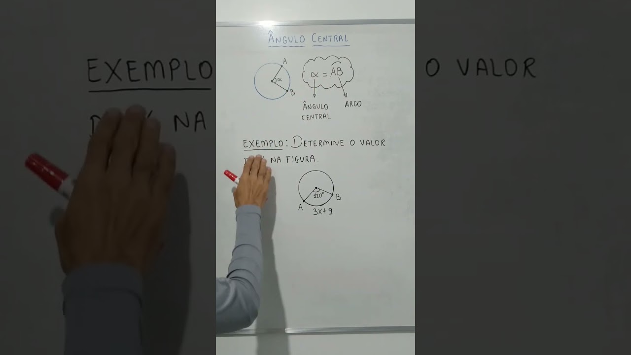 O que &eacute; &Acirc;ngulo Central e como calcular. #matematica #dicas #enem #concurso #educa&ccedil;&atilde;o #shorts