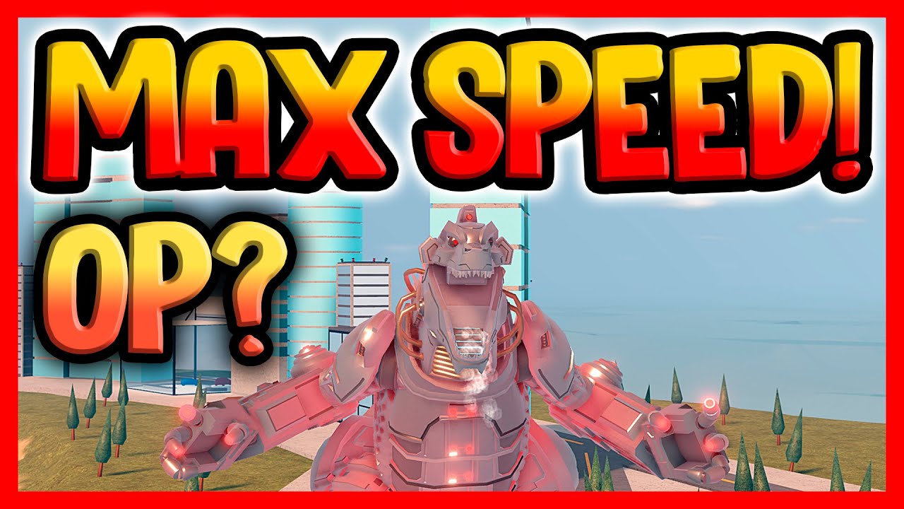 How Fast Is MAX RPO MECHAGODZILLA? - Roblox Kaiju Universe