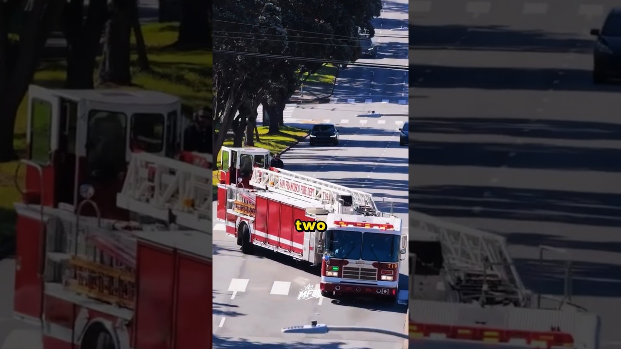 Why Is This American Fire Truck Drifting? #shorts