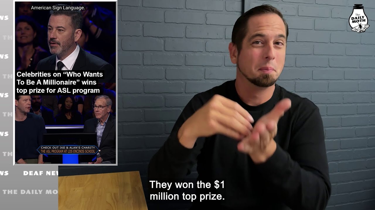 Celebrities on “Who Wants To Be A Millionaire” wins top prize for ASL program