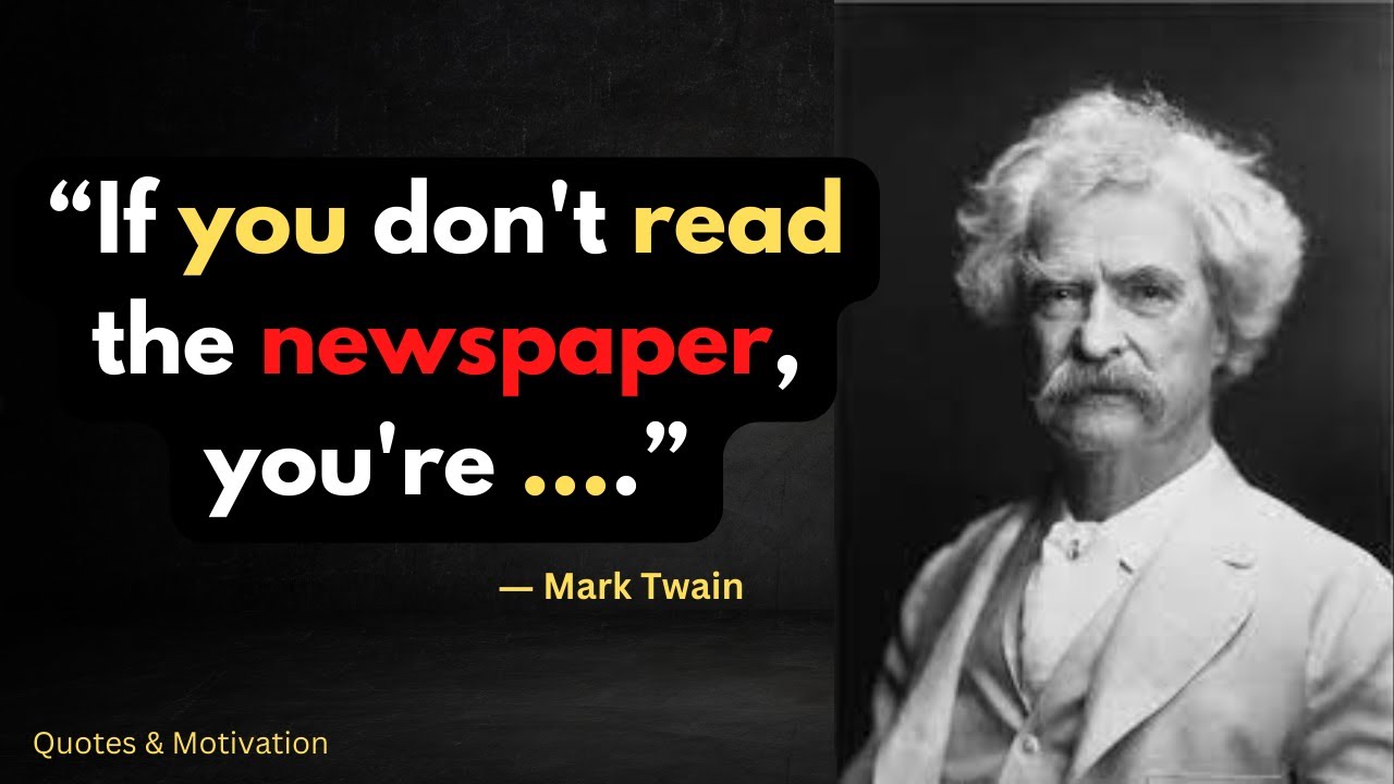 Mark Twain Quotes About Life - Inspirational Quotes | Motivational video | Motivational speech