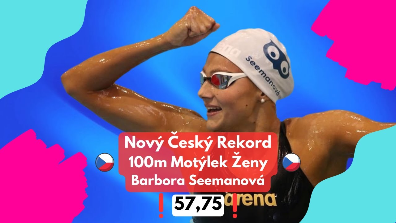 100m Motýlek Barbora Seemanová OH Limit Paříž 2024 Nový Český Rekord
