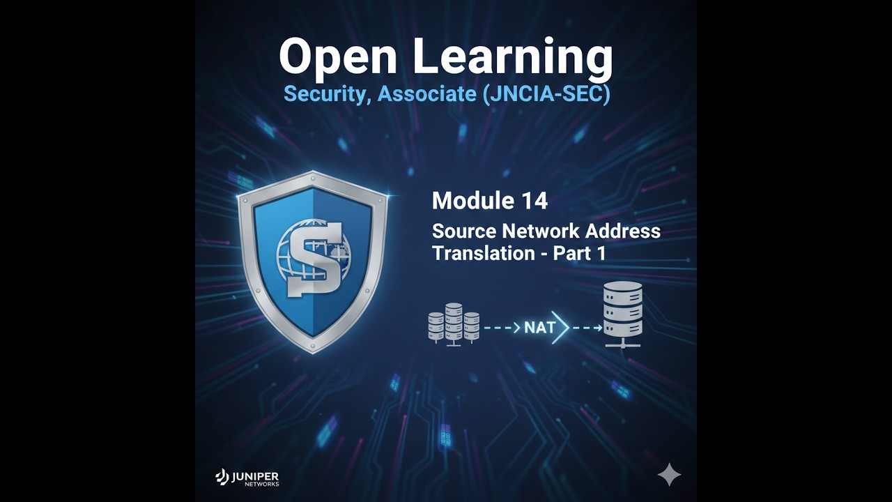 Open Learning- Security, Associate (JNCIA-SEC)- Module 14: Source Network Address Translation-Part 1