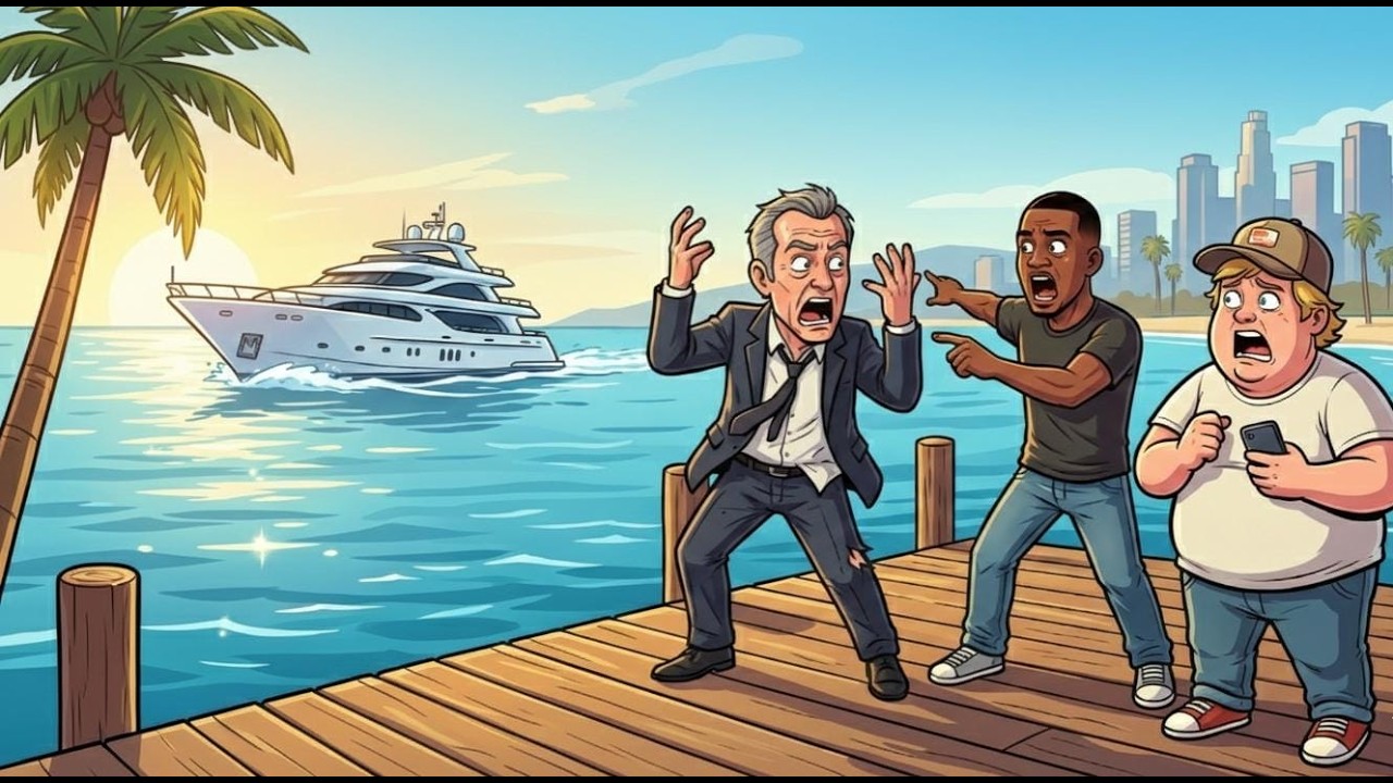 JIMMY NON SI RUBA LA BARCA DI TUO PAPA'! 🔥   GTA V Storia #3
