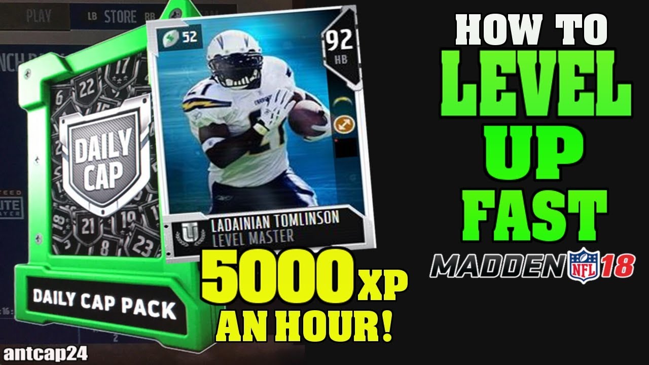 Madden 18 Ultimate Team | How To Get to Level Up Fast | 2 Levels (5000 XP) Per Hour