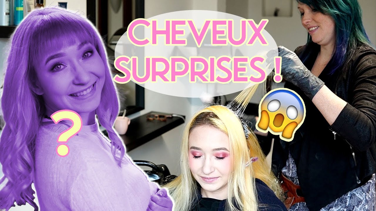 Je découvre la coloration à la fin ! 🙈 CHEVEUX SURPRISES ! ✨ chez Under.hairsalon 💇‍♀