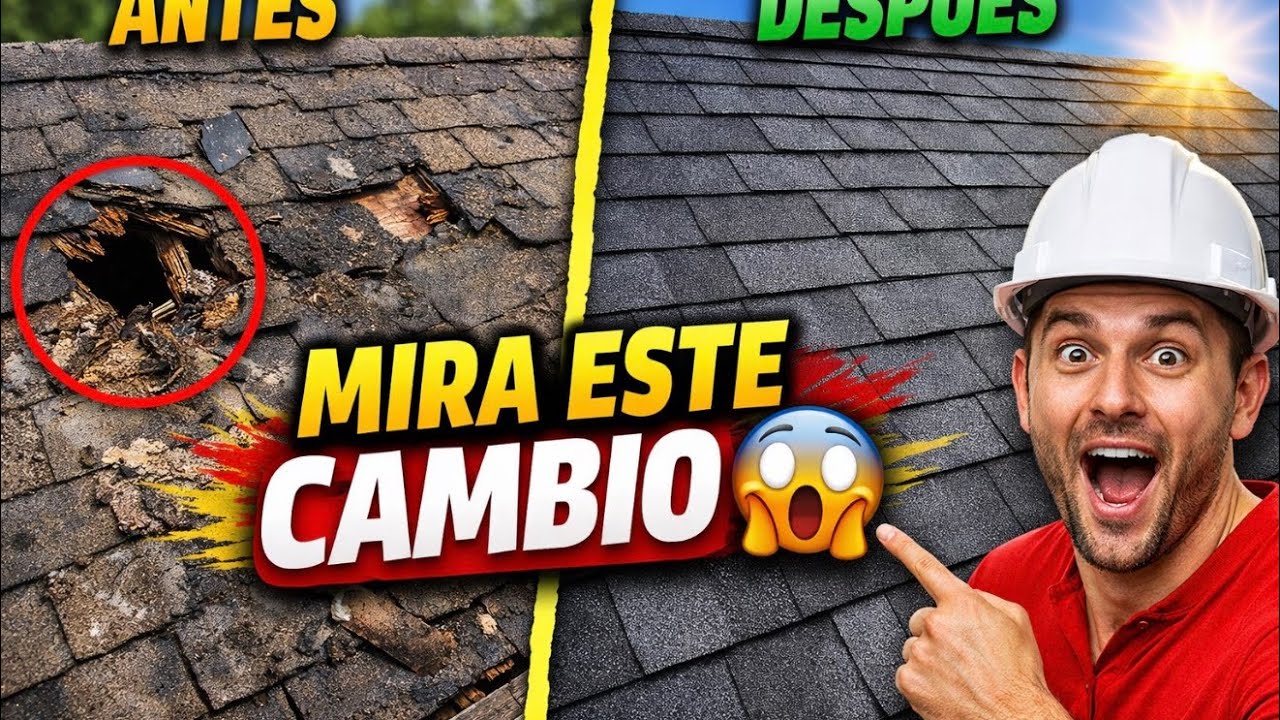 •	Este techo estaba perdido… mira el resultado❗️