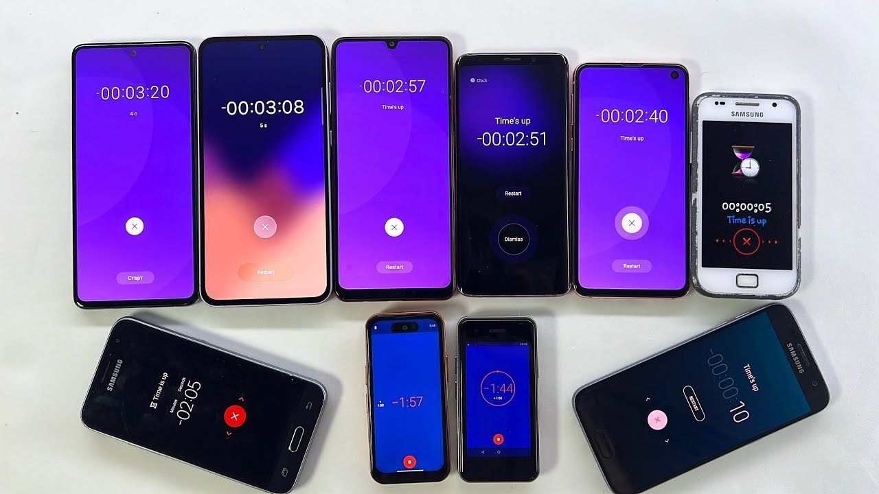 Timer Samsung S Plus, Galaxy S7, J1, S 24 Ultra, Galaxy A51, Galaxy A55, Galaxy A32, Galaxy S9, S10e