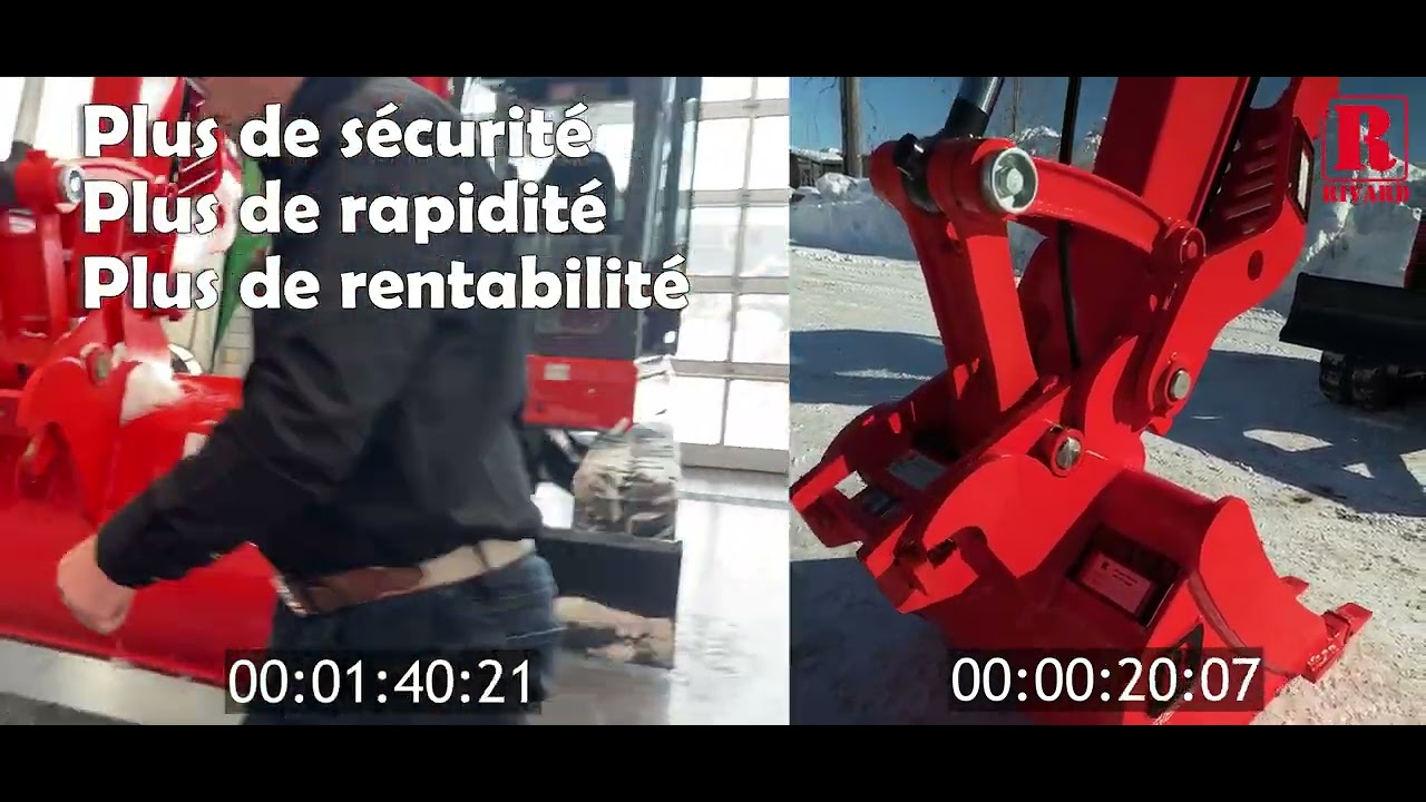 Quick attach Rivard on the new Kubota KX040-5