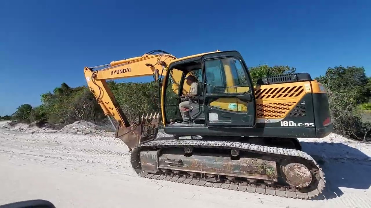Drive true Cayo Largo Cuba from Sanctuary Hotel to Playa Serena. Bumpy road to paradise beach. 2023