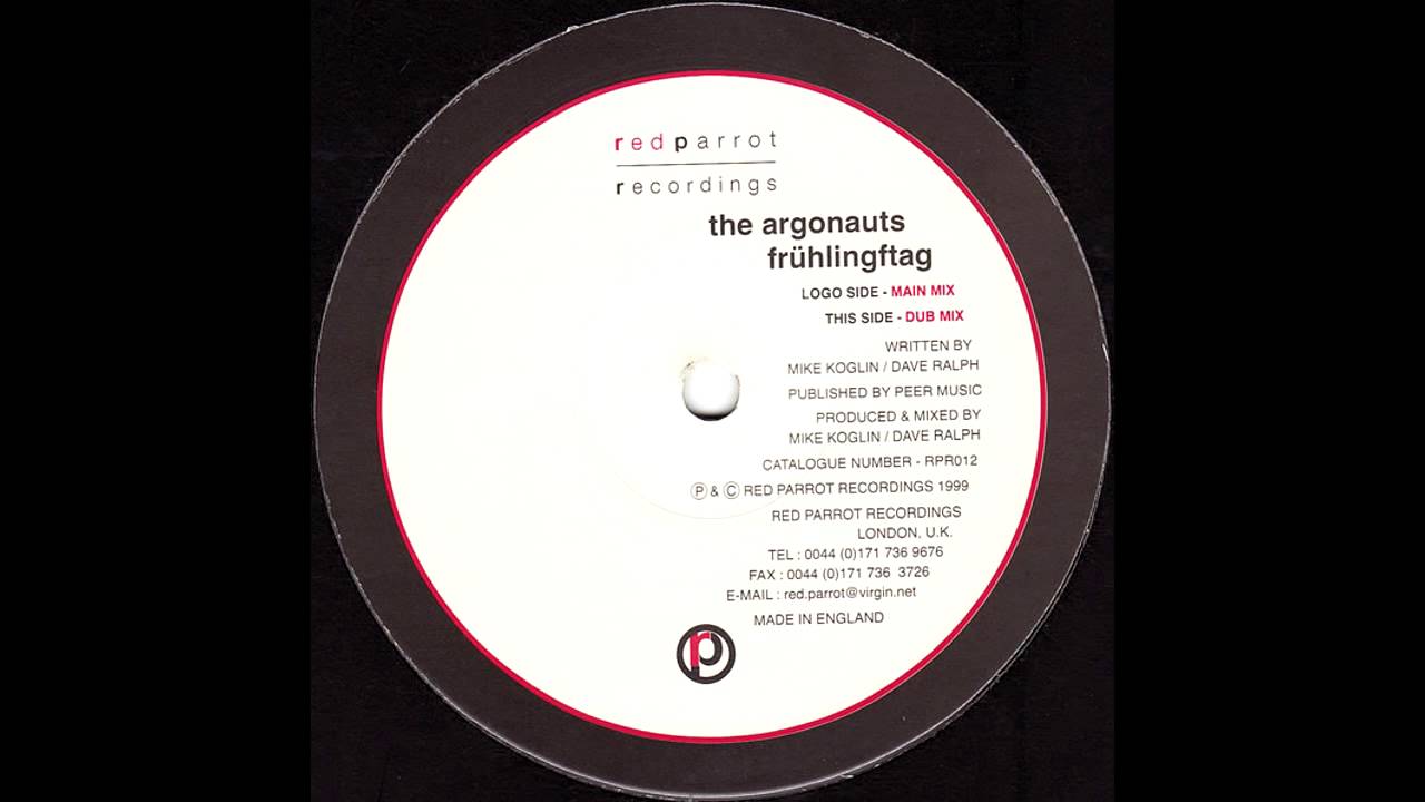 The Argonauts - Frühlingftag (Main Mix) [Red Parrot Recordings] 1999