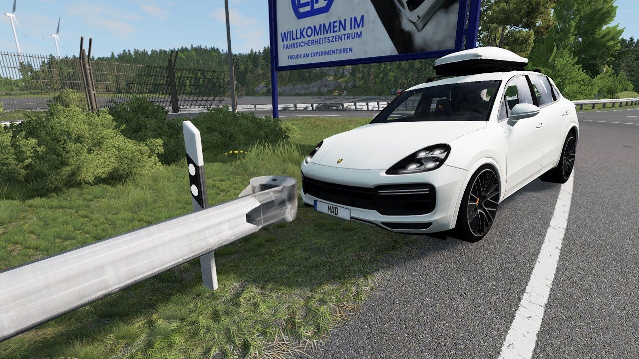 Cars vs Guardrail - BeamNG.Drive #3