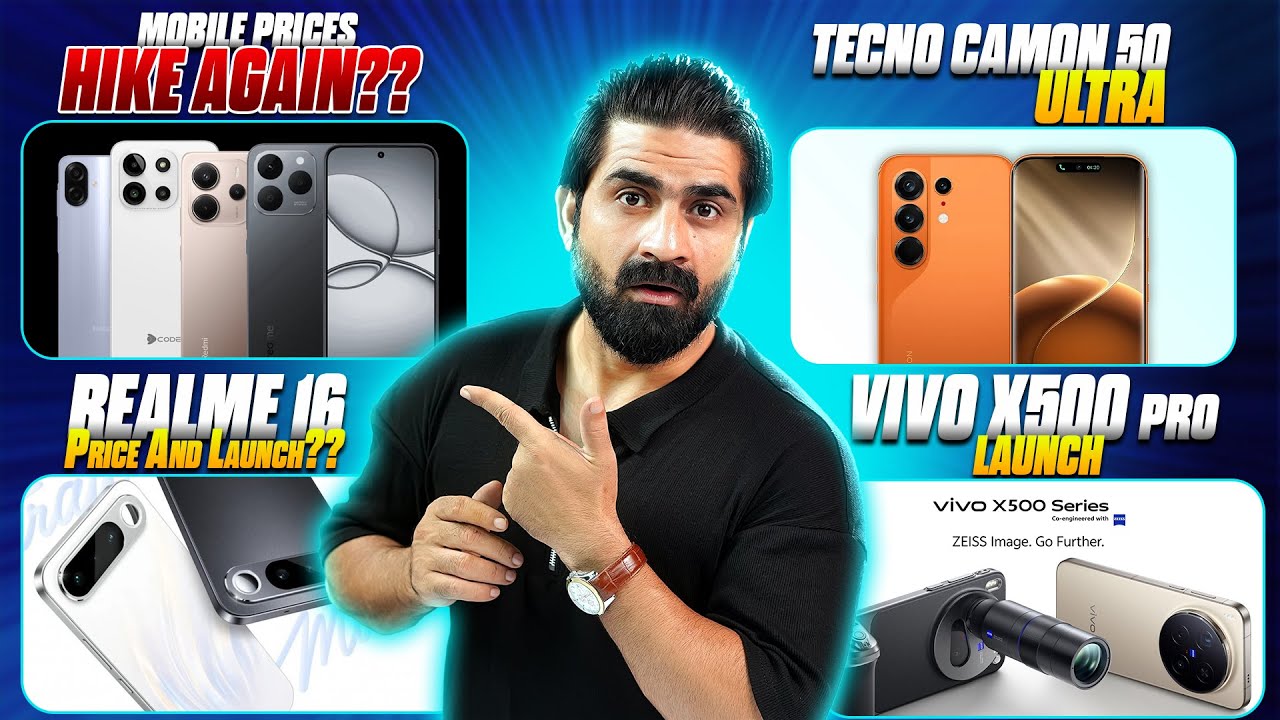 Mobile Prices 10K Up,Tecno Camon 50 Pro,Realme16 Coming,POCO X8 Pro,Vivo X500 Pro,Reno16 ! Ep 8