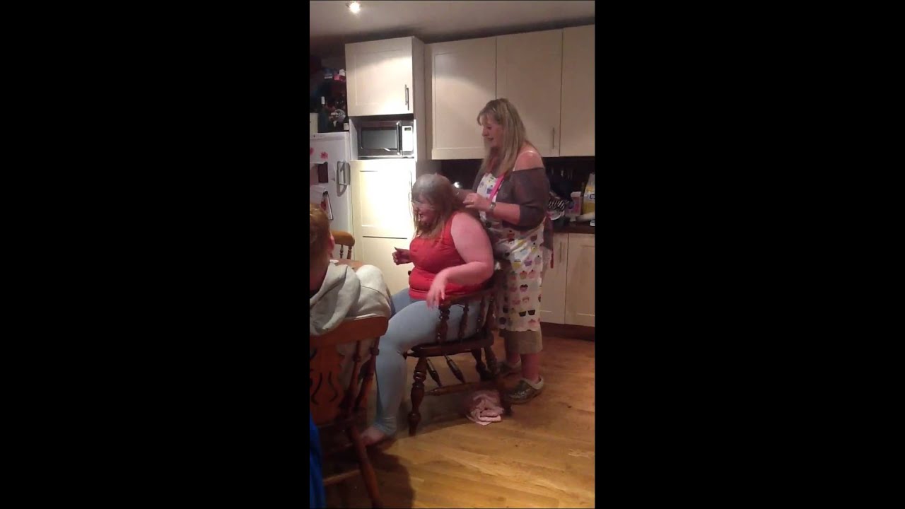 Girl Crying About Having Her Hair Done