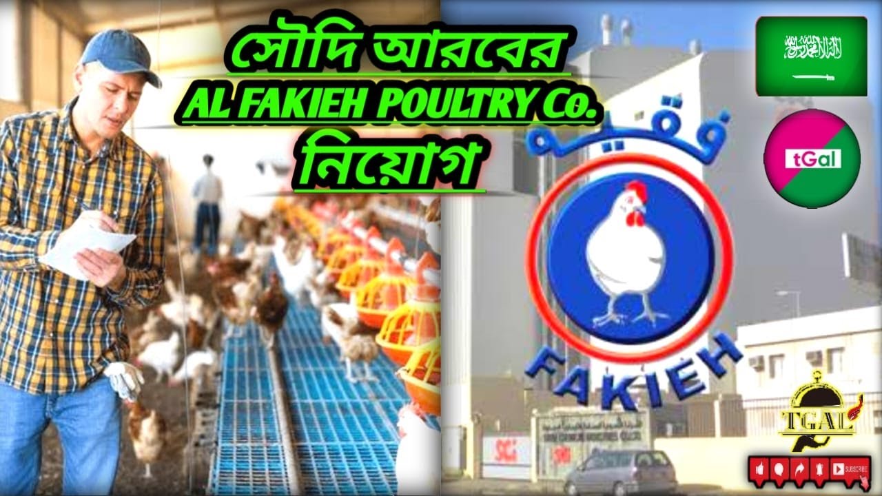 থাকা খাওয়া সম্পূর্ণ ফ্রি। পোল্টি ফার্ম ফ্যাক্টরি ওয়ার্কার ভিসায় সৌদি আরব।
