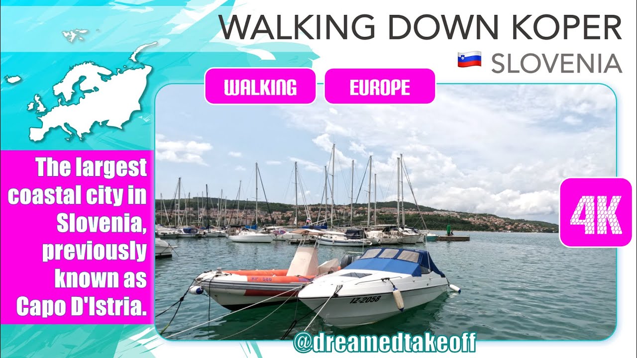 Walking down Koper, Slovenia 🇸🇮. 4K.