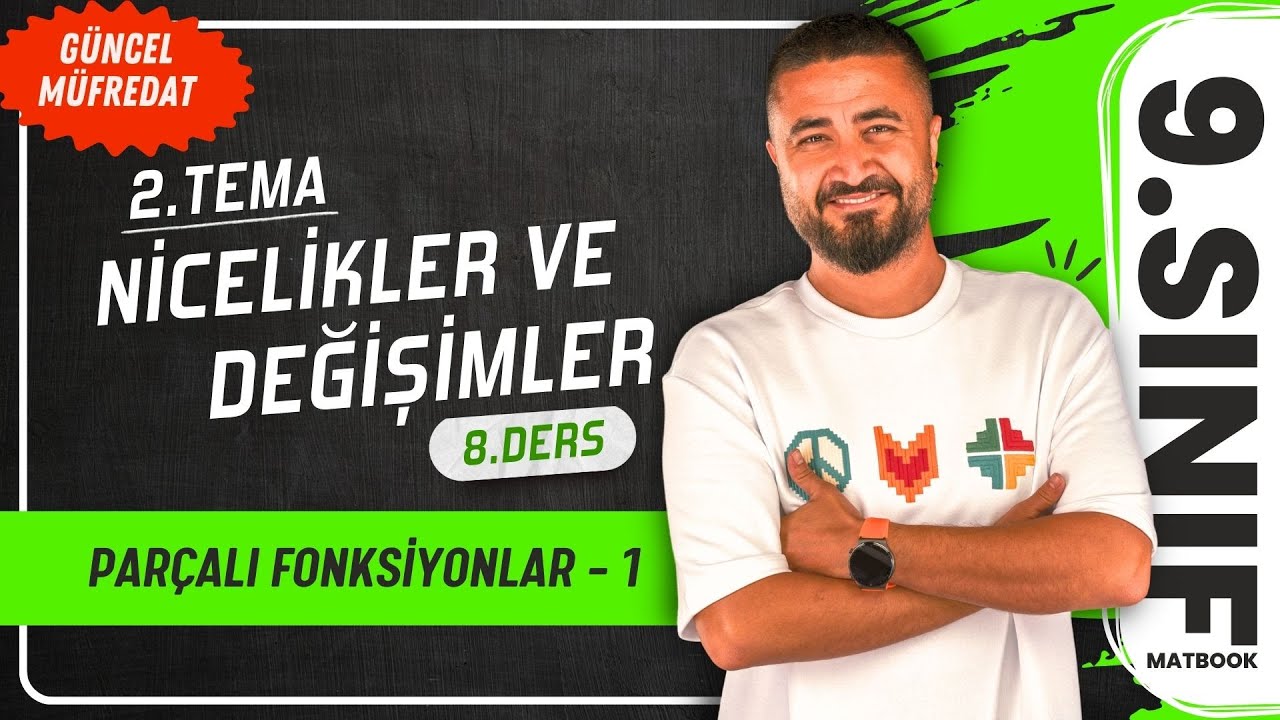 Parçalı Fonksiyonlar 1 | 8.DERS 9.Sınıf Matematik | Yeni Müfredat 2025