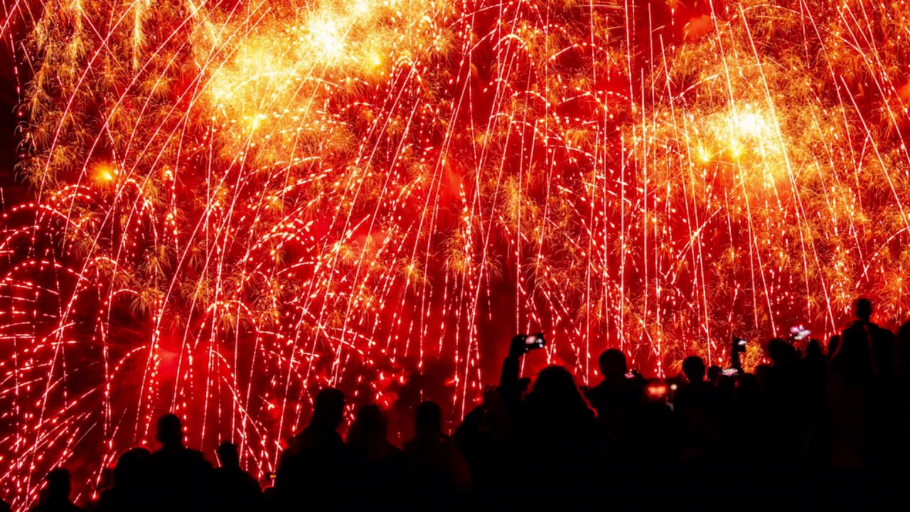 July 4th Fireworks at Lake Union, Seattle ユニオン湖の独立記念日花火