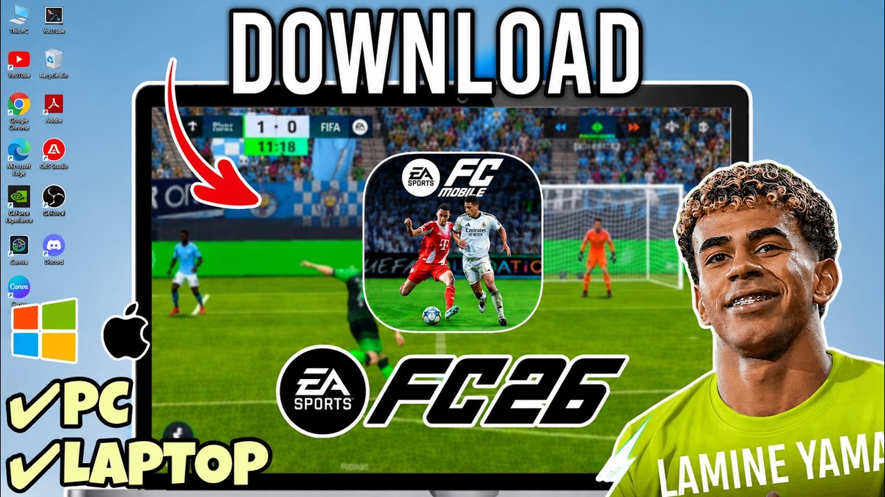 Как скачать и играть в FC Mobile 26 на ПК и ноутбуке