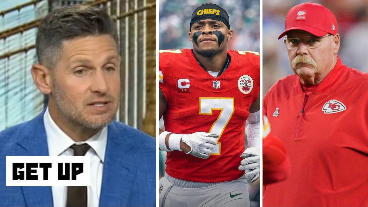 GET UP | Justin Fields + Andy Reid = Michael Vick 2.0 - Dan Orlovsky on Chiefs land Fields from Jets