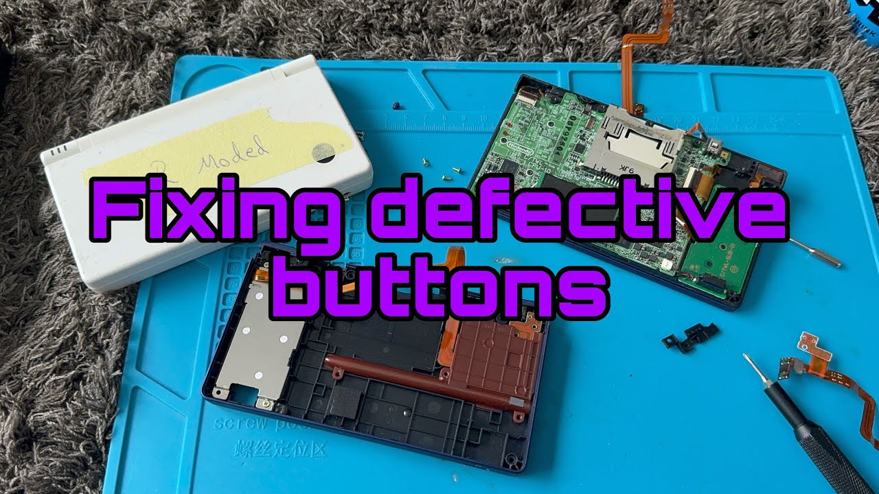 Fixing L/R buttons and restoring Nintendo DSI and DSI XL’s