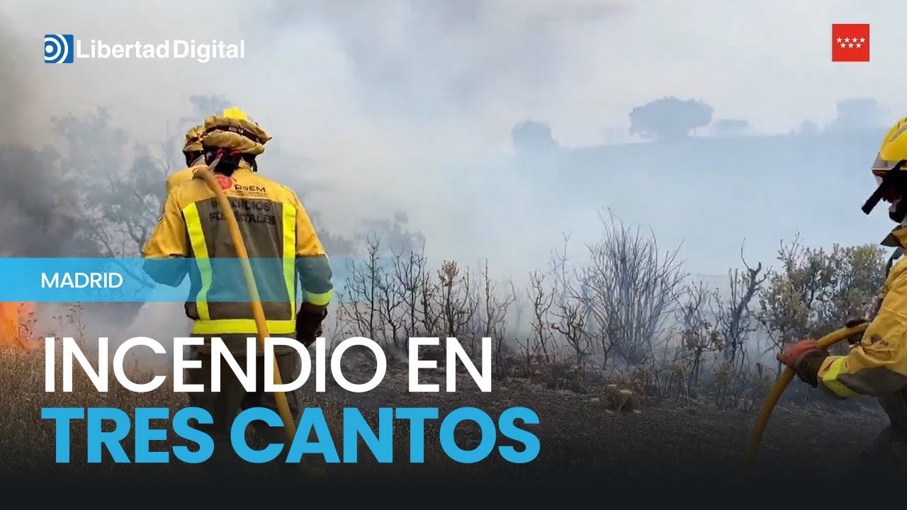 Un incendio en Tres Cantos ha quemado 535 hectáreas