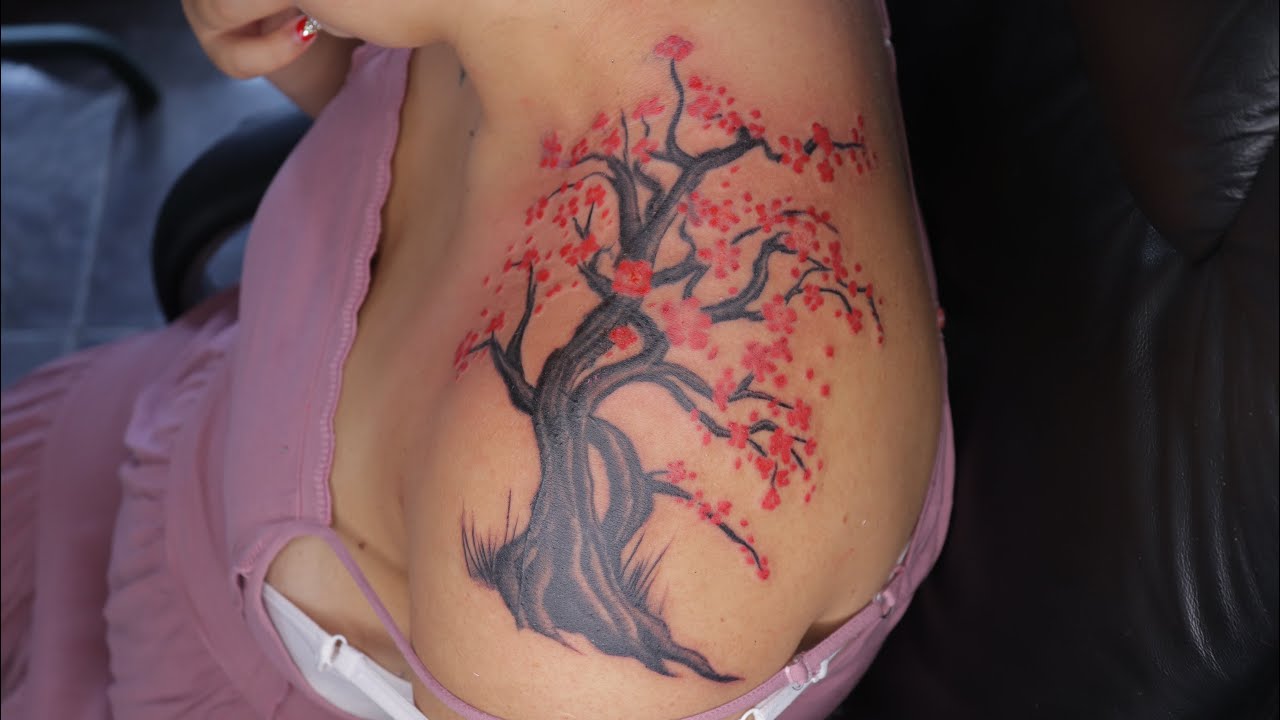 Cherry Blossom Tattoo (Timelapse)