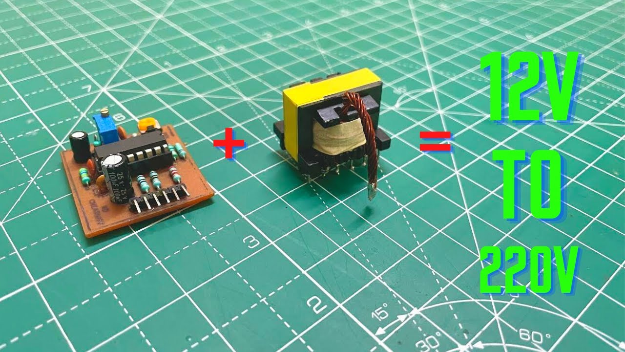 DIY 12V TO 220V CONVERTER WITH SG3525 MODULE
