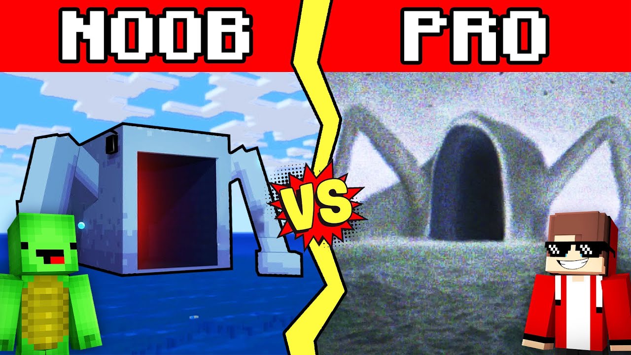 SEA EATER Build Battle In Minecraft - NOOB VS PRO CHALLENGE - Maizen Mizen Mazien Parody