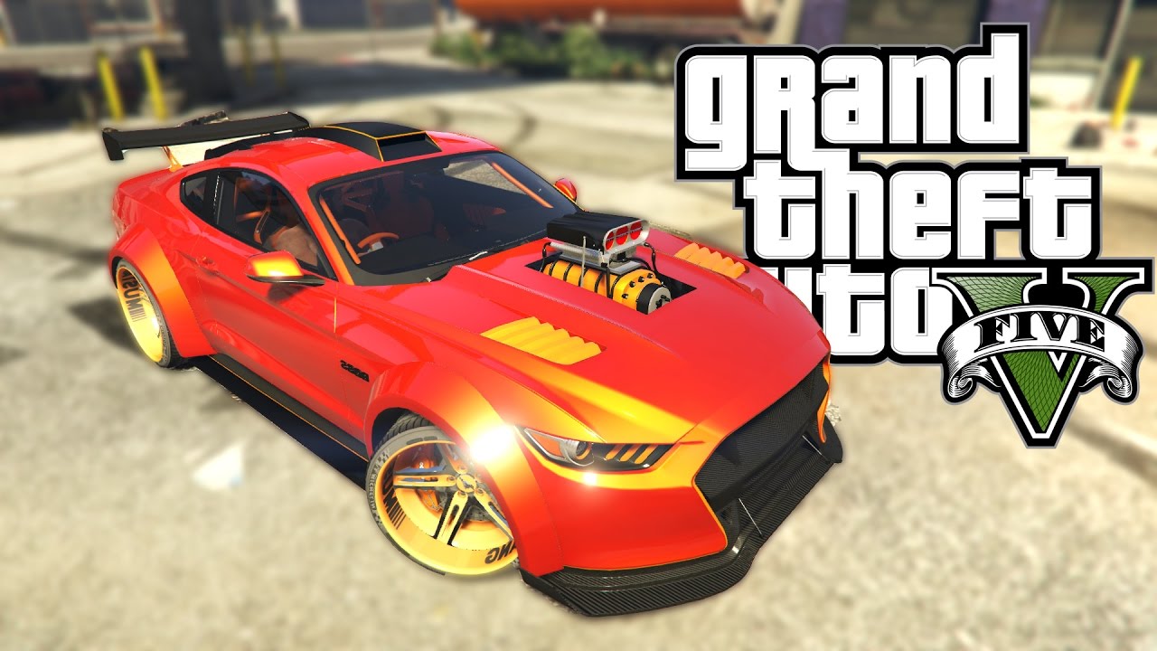 TUNING MUSTANGA GT + T34 CZOŁG W GTA V SINGLEPLAYER - 