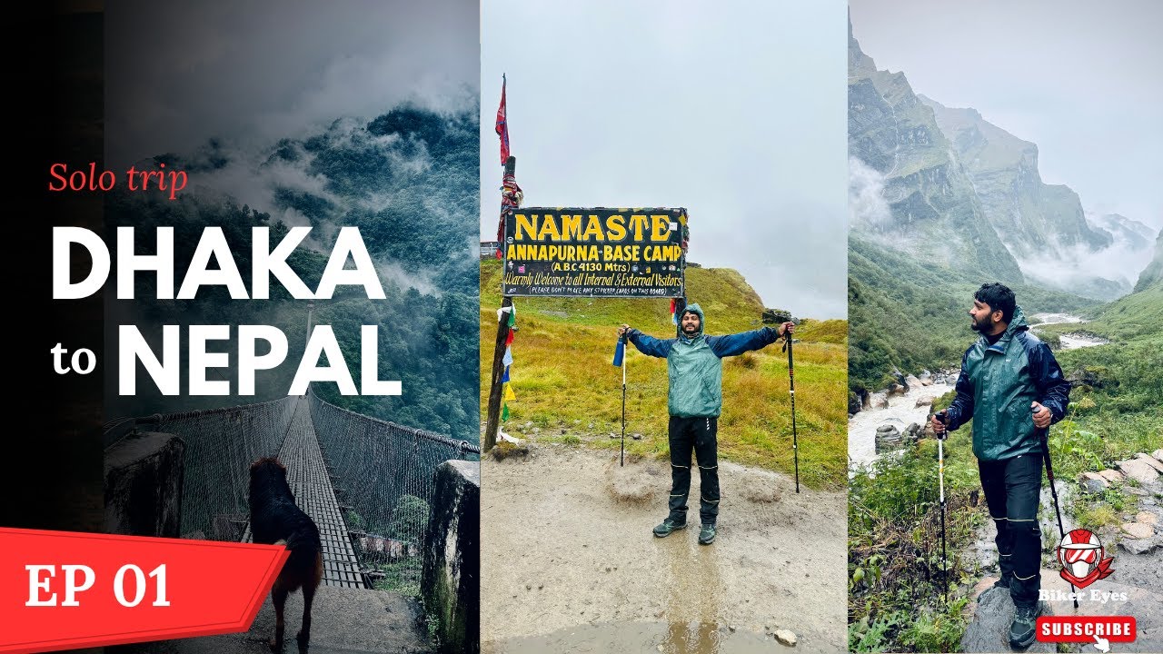Dhaka to Kathmundhu || Nepal Solo Trip || Annapurna Trekking | EP 1