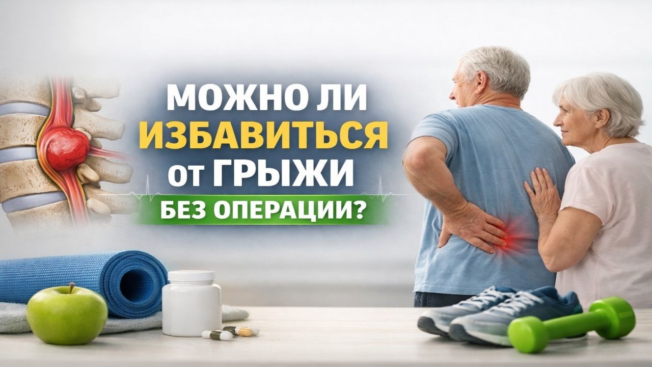 Можно ли вылечить ГРЫЖУ ПОЗВОНОЧНИКА без операции?