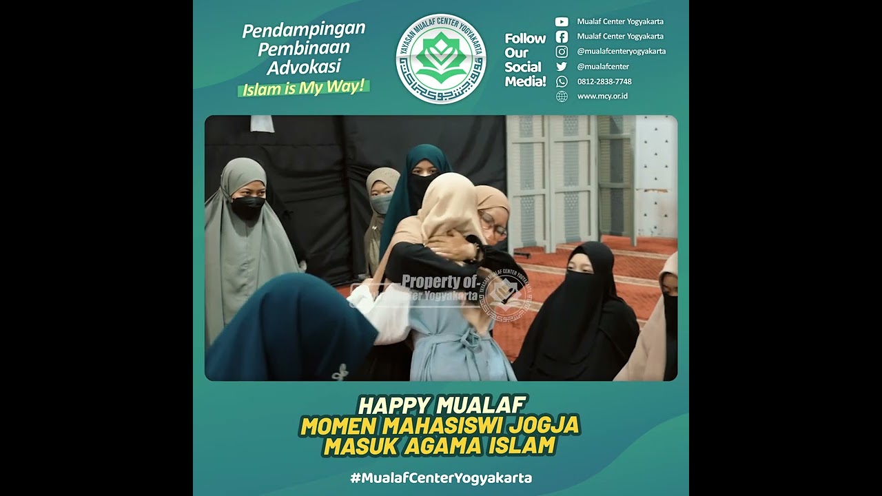 🔵HAPPY MUALAF | HARUU !!!! MAHASISWI JOGJA MENGUCAP DUA KALIMAH SYAHADAT #shorts