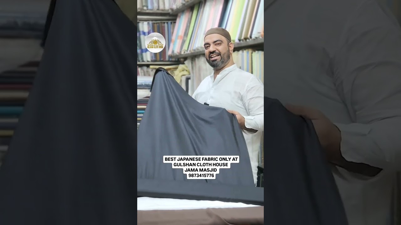 BEST JAPANESE FABRIC ONLY ATGULSHAN CLOTH HOUSE JAMA MASJID 9873415776 #fancyfabrics #youtubeshorts