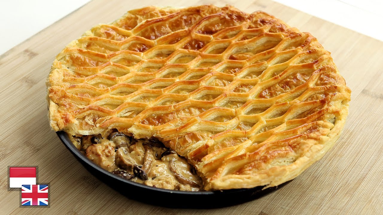 Mantap! Resep PAI AYAM JAMUR Khas Eropa [Chicken & Mushroom Pie]
