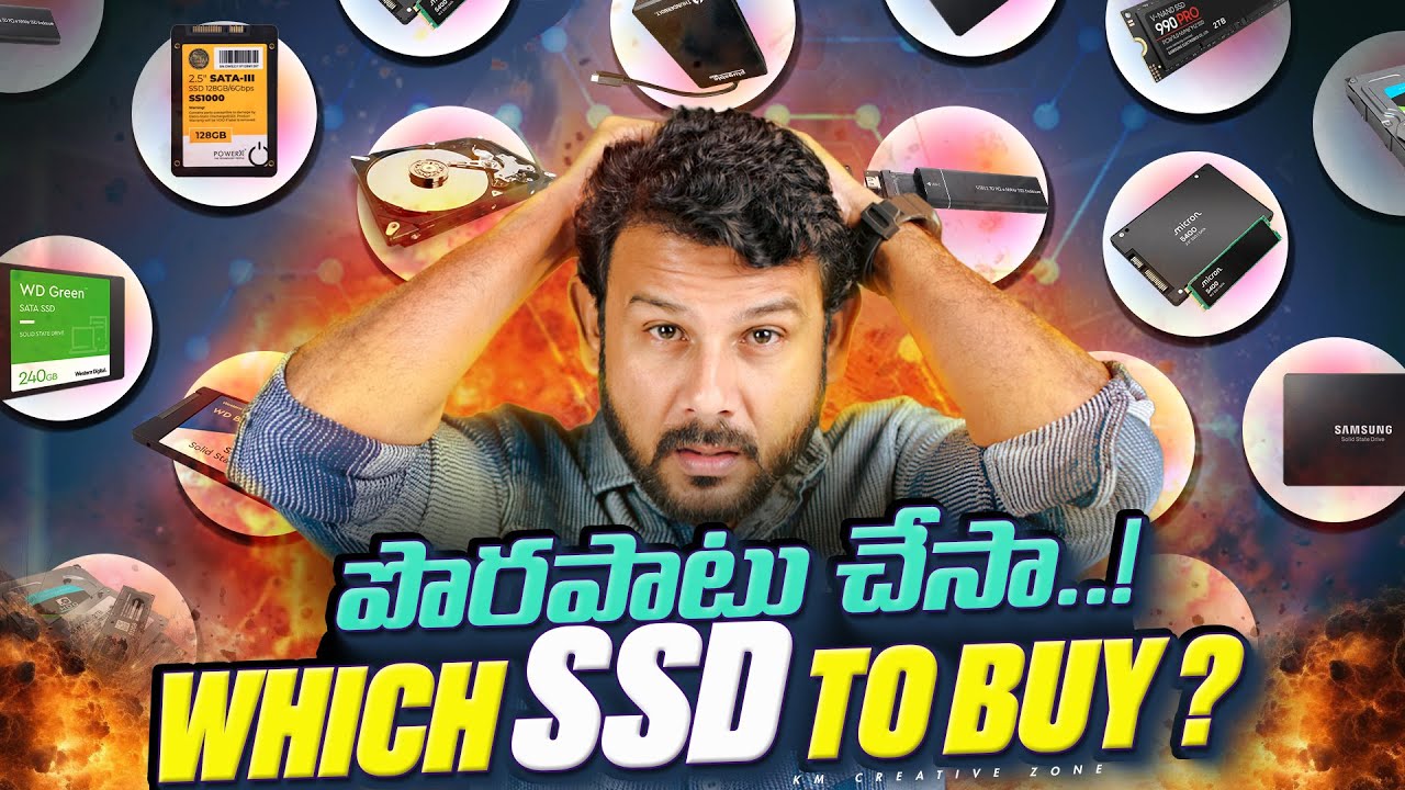which ssd should buy for 4k video editing&nbsp;2025 in telugu #kmcreativezone #KM #kishoremaarisetty