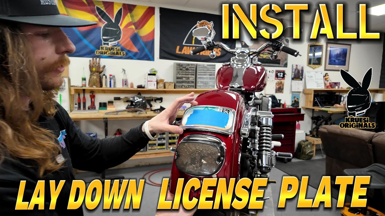 Kruesi Originals Lay Down License Plate install