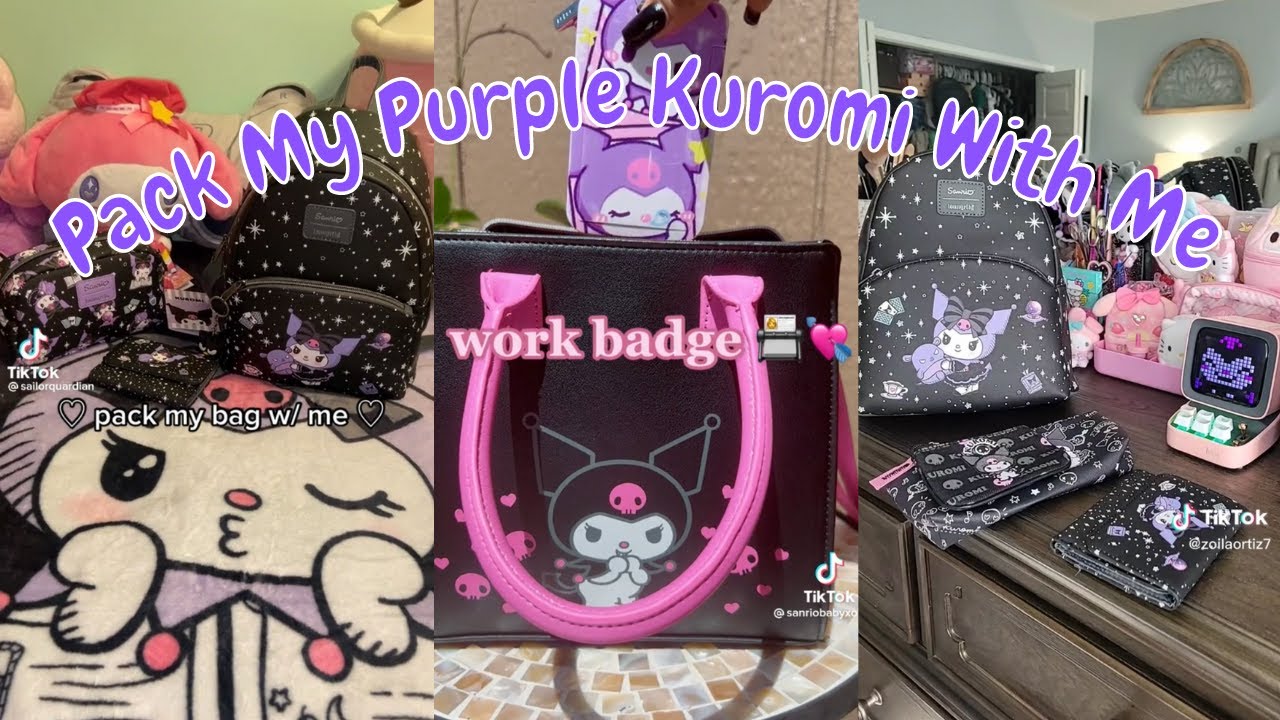 💖 Kawaii Pack My Sanrio Purple Kuromi Bag With Me 🎒 | TikTok Compilation #46