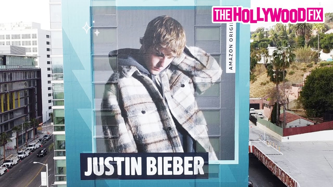 Justin Bieber Takes Over The Sunset Strip To Promote His Amazon Original Music At The Andaz Hotel