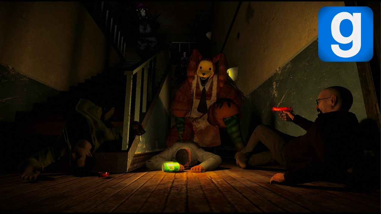 Trying To Survive From The Pumpkin Rabbit | Garrys mod Hide And Seek
